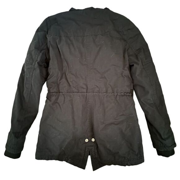 Tally Weijl ~ outerwear collection ~ black overcoat with plush lining ~ size 34 - Picture 10 of 14